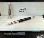 New 2023 Copy Meisterstuck Around the World in 80 Days Doue Fountain Pen Silver cap